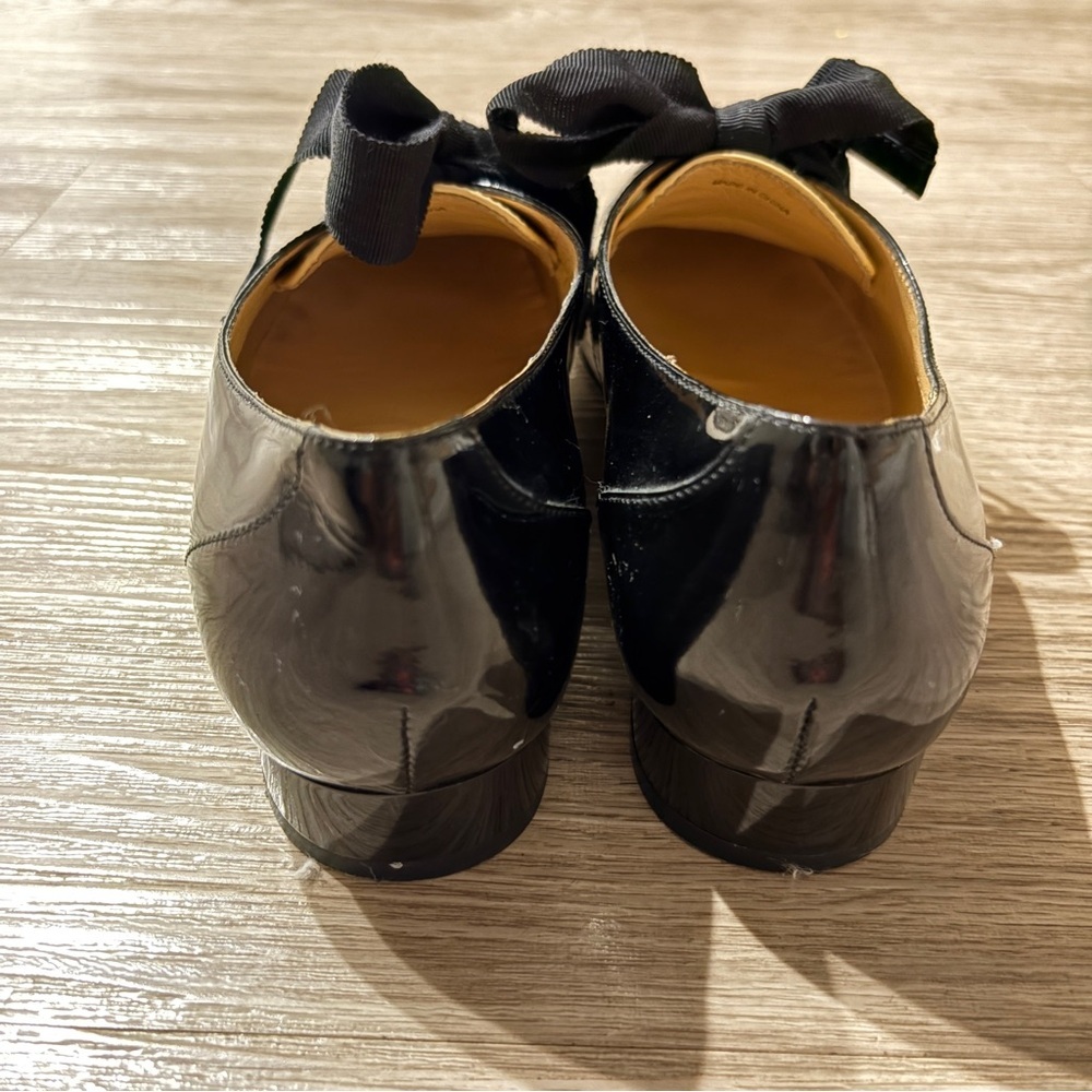 Carlo Pazolini Black and Cream Patent Leather Women's Loafers - Picture 8 of 16